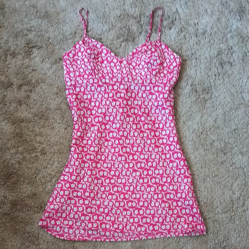Satin Free People Floral Free People Mini Dress